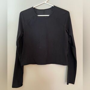 Lululemon Black Long Sleeve Crop Top